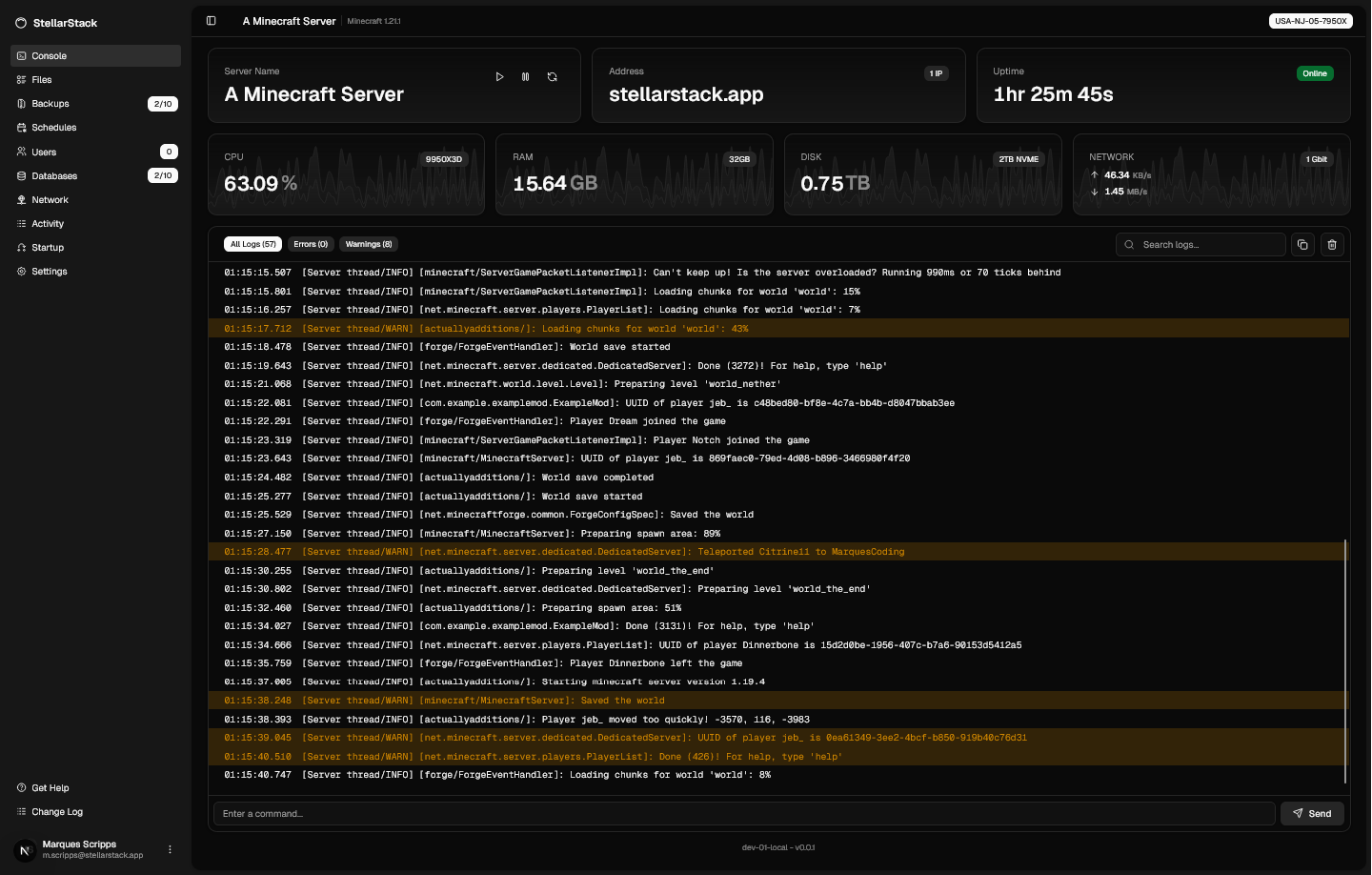 StellarOS Screenshot
